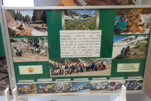 Panneau sur les journées de recherche des nivicoles, ©Photo Alain Benard