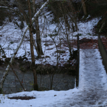 Parcours Familial et Sportif Louis Constantin, Pont, Vue d'hiver, ©Photo Alain Benard