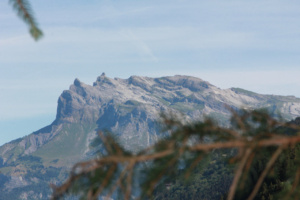 Vue sur le début des Fiz (Aiguille de Varan) ; Chalets de Miage (Saint-Gervais-les-Bains, 74) ; ©Photo Charline Blanc